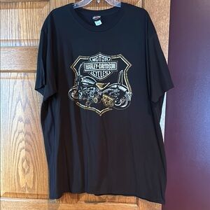 Harley-Davidson Black Graphic T-Shirt for Men